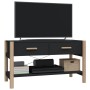 Black plywood TV cabinet 82x38x45 cm by vidaXL, TV Furniture - Ref: Foro24-345661, Price: 65,76 €, Discount: %