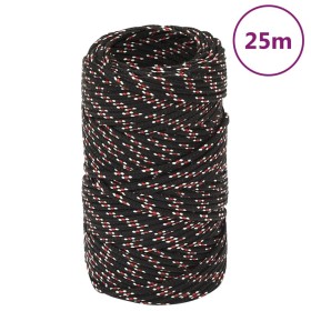 Black polypropylene boat rope 2 mm 25 m by vidaXL, Ropes and metal cords - Ref: Foro24-152317, Price: 8,81 €, Discount: %