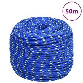 Cuerda de barco polipropileno azul 8 mm 50 m de vidaXL, Sogas y cuerdas metálicas - Ref: Foro24-152449, Precio: 18,77 €, Desc...