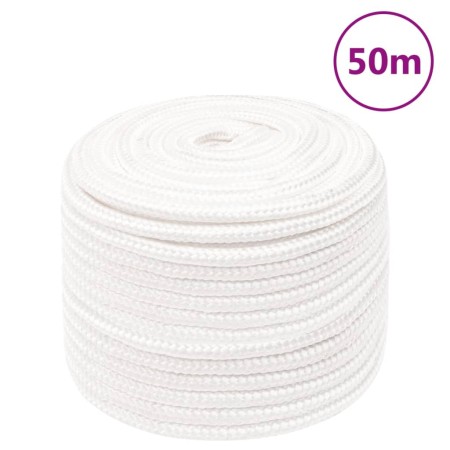 Intense white polypropylene boat rope 14 mm 50 m by vidaXL, Ropes and metal cords - Ref: Foro24-152569, Price: 36,93 €, Disco...