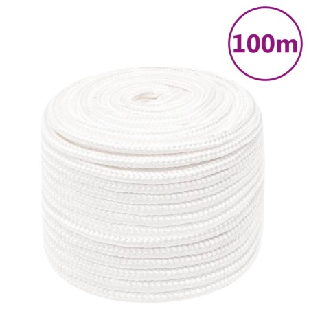 Intense white polypropylene boat rope 14 mm 100 m by vidaXL, Ropes and metal cords - Ref: Foro24-152570, Price: 71,31 €, Disc...