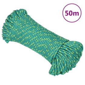 Cuerda de barco polipropileno verde 3 mm 50 m de vidaXL, Sogas y cuerdas metálicas - Ref: Foro24-152694, Precio: 10,99 €, Des...