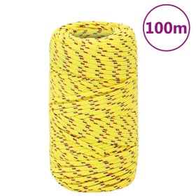 Cuerda de barco polipropileno amarillo 2 mm 100 m de vidaXL, Sogas y cuerdas metálicas - Ref: Foro24-152584, Precio: 12,99 €,...