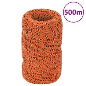 Cuerda de barco polipropileno naranja 2 mm 500 m de vidaXL, Sogas y cuerdas metálicas - Ref: Foro24-152639, Precio: 22,99 €, ...