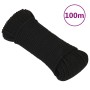 Cuerda de trabajo poliéster negro 3 mm 100 m de vidaXL, Sogas y cuerdas metálicas - Ref: Foro24-152799, Precio: 15,89 €, Desc...