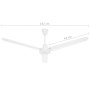 White ceiling fan 142 cm by vidaXL, Ceiling fans - Ref: Foro24-51484, Price: 121,70 €, Discount: %