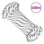 White polyester braided boat rope 3 mmx100 m by vidaXL, Ropes and metal cords - Ref: Foro24-152748, Price: 13,23 €, Discount: %