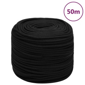 Cuerda de trabajo poliéster negro 10 mm 50 m de vidaXL, Sogas y cuerdas metálicas - Ref: Foro24-152823, Precio: 38,99 €, Desc...