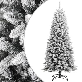 Árbol de Navidad artificial con nieve PVC y PE 150 cm de vidaXL, Arboles de navidad - Ref: Foro24-345189, Precio: 86,99 €, De...