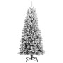 Árbol de Navidad artificial con nieve PVC y PE 150 cm de vidaXL, Arboles de navidad - Ref: Foro24-345189, Precio: 64,15 €, De...