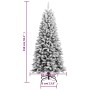 Árbol de Navidad artificial con nieve PVC y PE 150 cm de vidaXL, Arboles de navidad - Ref: Foro24-345189, Precio: 64,15 €, De...