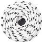 White polyester braided boat rope 8 mmx25 m by vidaXL, Ropes and metal cords - Ref: Foro24-152766, Price: 11,36 €, Discount: %