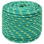 Green polypropylene boat rope 12 mm 250 m by vidaXL, Ropes and metal cords - Ref: Foro24-152726, Price: 137,99 €, Discount: %