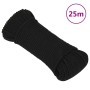 Cuerda de trabajo poliéster negro 4 mm 25 m de vidaXL, Sogas y cuerdas metálicas - Ref: Foro24-152802, Precio: 9,76 €, Descue...