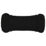 Black polyester work rope 4 mm 25 m by vidaXL, Ropes and metal cords - Ref: Foro24-152802, Price: 9,99 €, Discount: %