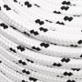 Braided white polyester boat rope 12 mm x 100 m by vidaXL, Ropes and metal cords - Ref: Foro24-152777, Price: 61,18 €, Discou...