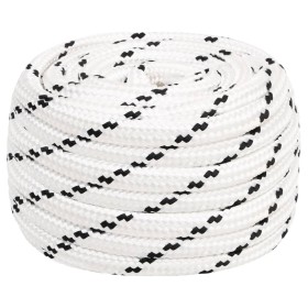 White polyester braided boat rope 16 mmx50 m by vidaXL, Ropes and metal cords - Ref: Foro24-152784, Price: 55,89 €, Discount: %