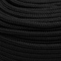 Schwarzes Polyester-Arbeitsseil 6 mm 100 m von vidaXL, Seile und Metallschnüre - Ref: Foro24-152814, Preis: 28,99 €, Rabatt: %