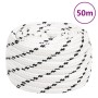 Cuerda de trabajo poliéster blanco 18 mm 50 m de vidaXL, Sogas y cuerdas metálicas - Ref: Foro24-152787, Precio: 60,22 €, Des...