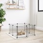 8-panel pet cage with black steel door 35x35cm by vidaXL, Cages and habitats for small animals - Ref: Foro24-171622, Price: 2...