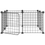 8-panel pet cage with black steel door 35x35cm by vidaXL, Cages and habitats for small animals - Ref: Foro24-171622, Price: 2...