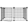 8-panel pet cage with black steel door 35x35cm by vidaXL, Cages and habitats for small animals - Ref: Foro24-171622, Price: 2...