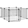 8-panel pet cage with black steel door 35x35cm by vidaXL, Cages and habitats for small animals - Ref: Foro24-171622, Price: 2...