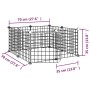 8-panel pet cage with black steel door 35x35cm by vidaXL, Cages and habitats for small animals - Ref: Foro24-171622, Price: 2...