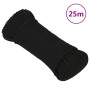 Cuerda de trabajo poliéster negro 3 mm 25 m de vidaXL, Sogas y cuerdas metálicas - Ref: Foro24-152797, Precio: 8,89 €, Descue...