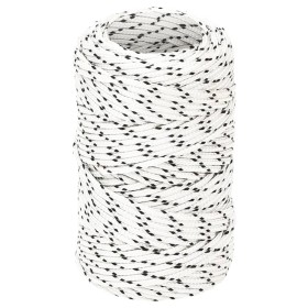 Cuerda para barco trenzada poliéster blanco 2 mm x 25 m de vidaXL, Sogas y cuerdas metálicas - Ref: Foro24-152741, Precio: 8,...