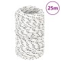 White polyester braided boat rope 2 mm x 25 m by vidaXL, Ropes and metal cords - Ref: Foro24-152741, Price: 8,99 €, Discount: %