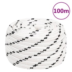 Cuerda de trabajo poliéster blanco 16 mm 100 m de vidaXL, Sogas y cuerdas metálicas - Ref: Foro24-152785, Precio: 105,99 €, D...