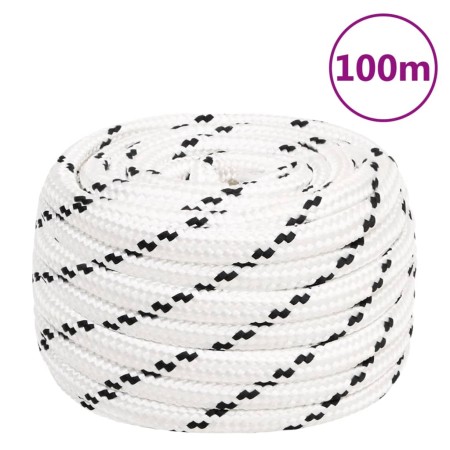 Cuerda de trabajo poliéster blanco 16 mm 100 m de vidaXL, Sogas y cuerdas metálicas - Ref: Foro24-152785, Precio: 105,51 €, D...