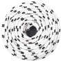 Braided white polyester boat rope 6 mm x 25 m by vidaXL, Ropes and metal cords - Ref: Foro24-152761, Price: 8,43 €, Discount: %