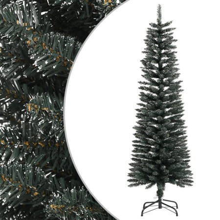 Narrow artificial Christmas tree with green PVC support 150 cm by vidaXL, Christmas trees - Ref: Foro24-345184, Price: 36,66 ...