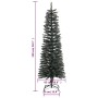 Narrow artificial Christmas tree with green PVC support 150 cm by vidaXL, Christmas trees - Ref: Foro24-345184, Price: 59,99 ...