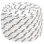 Braided white polyester boat rope 12 mm x 25 m by vidaXL, Ropes and metal cords - Ref: Foro24-152775, Price: 21,13 €, Discoun...