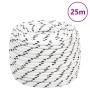 Braided white polyester boat rope 12 mm x 25 m by vidaXL, Ropes and metal cords - Ref: Foro24-152775, Price: 21,13 €, Discoun...