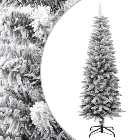 Árbol de Navidad artificial estrecho con nieve PVC y PE 150 cm de vidaXL, Arboles de navidad - Ref: Foro24-345194, Precio: 70...