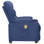 Massagesessel aus blauem Stoff von vidaXL, Elektrische Massagesessel - Ref: Foro24-342503, Preis: 222,59 €, Rabatt: %