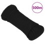 Cuerda de trabajo poliéster negro 5 mm 500 m de vidaXL, Sogas y cuerdas metálicas - Ref: Foro24-152811, Precio: 75,99 €, Desc...