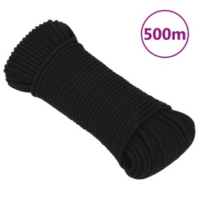 Black polyester work rope 5 mm 500 m by vidaXL, Ropes and metal cords - Ref: Foro24-152811, Price: 75,14 €, Discount: %