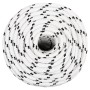 White polyester braided boat rope 14 mmx25 m by vidaXL, Ropes and metal cords - Ref: Foro24-152779, Price: 32,59 €, Discount: %