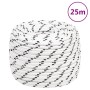 White polyester braided boat rope 14 mmx25 m by vidaXL, Ropes and metal cords - Ref: Foro24-152779, Price: 32,59 €, Discount: %