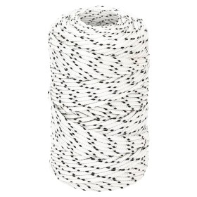 White polyester braided boat rope 2 mmx250 m by vidaXL, Ropes and metal cords - Ref: Foro24-152744, Price: 18,66 €, Discount: %