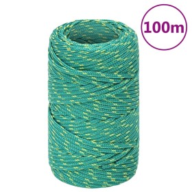 Green polypropylene boat rope 2 mm 100 m by vidaXL, Ropes and metal cords - Ref: Foro24-152690, Price: 13,77 €, Discount: %