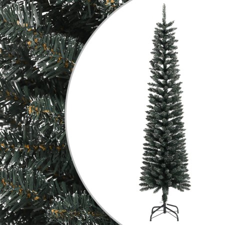 Narrow artificial Christmas tree with green PVC support 240 cm by vidaXL, Christmas trees - Ref: Foro24-345187, Price: 67,17 ...