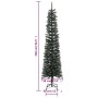 Árbol Navidad artificial estrecho con soporte PVC verde 240 cm de vidaXL, Arboles de navidad - Ref: Foro24-345187, Precio: 78...