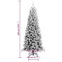 Künstlicher Weihnachtsbaum mit Schnee PVC und PE 180 cm von vidaXL, Weihnachtsbäume - Ref: Foro24-345190, Preis: 111,57 €, Ra...