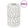 White polyester braided boat rope 2 mmx500 m by vidaXL, Ropes and metal cords - Ref: Foro24-152745, Price: 23,93 €, Discount: %